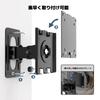 WORLDLIFT Monitor Wall Mount Bracket, Wall Mount Monitor Arm, 49-inch compatible, 20kg load capacity, TV/Display Mount, VESA 75x75mm/100x100mm