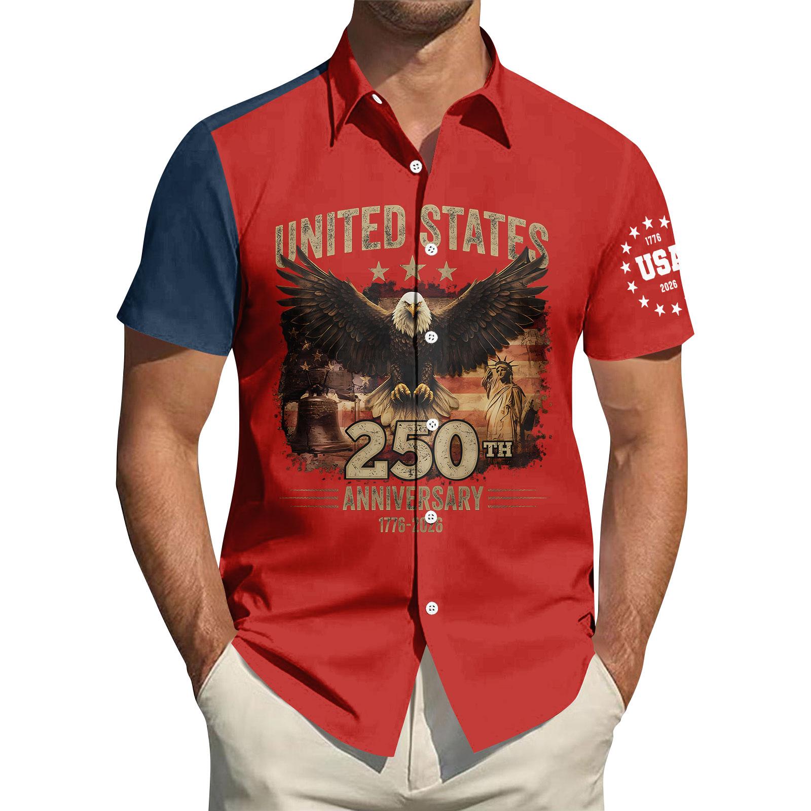 

Men s Casual Short Sleeve Polo Shirt with Printed Design Lightweight Breathable Fabric Relaxed Fit Summer Top for Outdoor Activities XXXXXL червоний