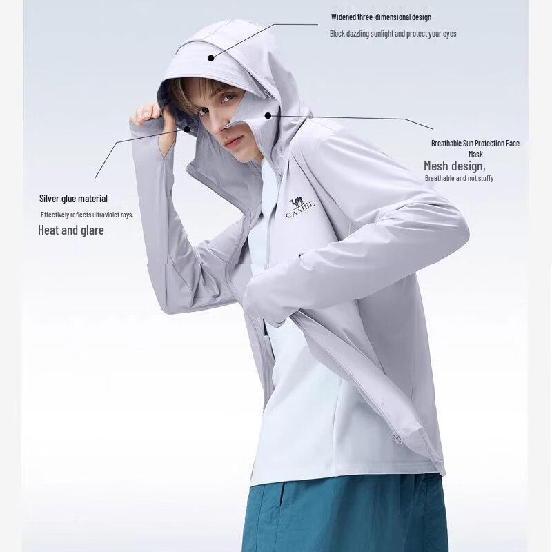 Camel Men's Hooded Sun Protection Jacket