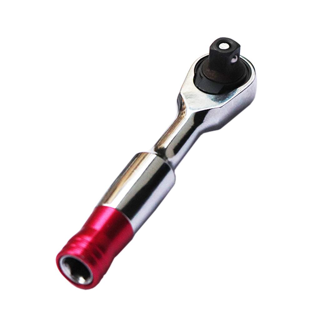 1/4 Zoll Ratsche Antrieb Ratsche Steckschlüssel Werkzeug Multifunktional Schnellverschluss DIY Handwerkzeug Ratschengriff Schraubenschlüssel