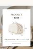 WENYUEN Cosmetic Double Large Storage Pouch Pouch, Portable, Large, Waterproof, Zippered, Opening, Multi-Purpose, Ins-Style (Cream White)