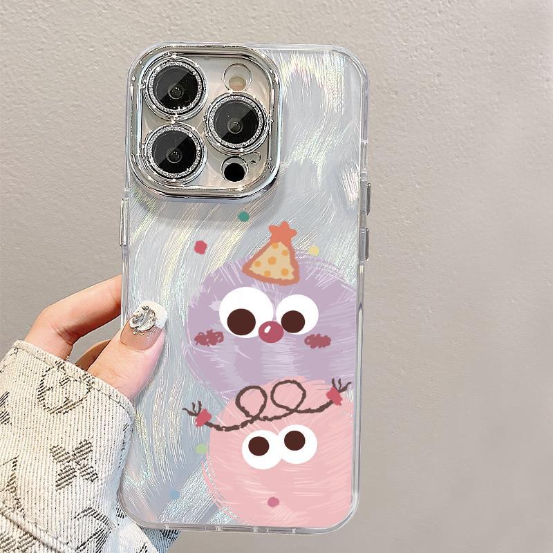 Applicable to iphone11pro little monster apple 11/11plus mobile phone case new 11 protection with glitter lens