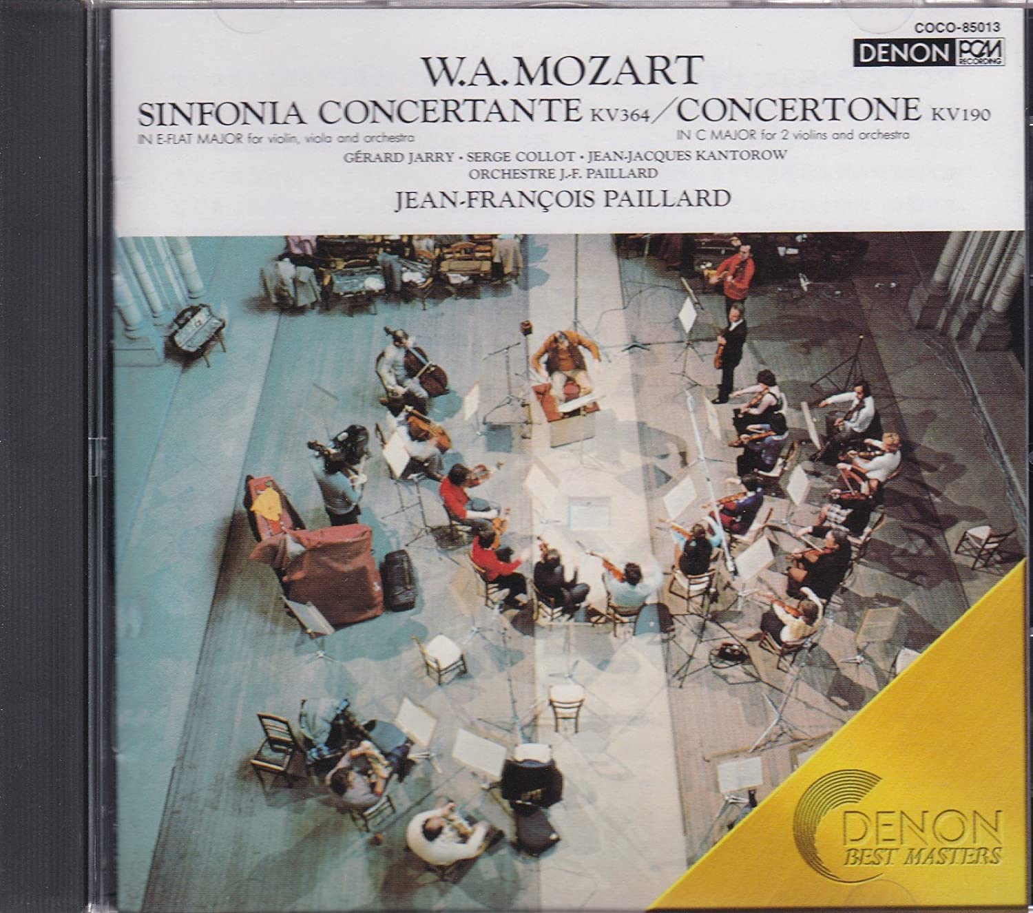 

CD PEYARD ORCHESTRA, MOZART, PEYARD (J - Mozart: Concerto Symphony in E-flat COCO85013 Denon Japan Classical Used