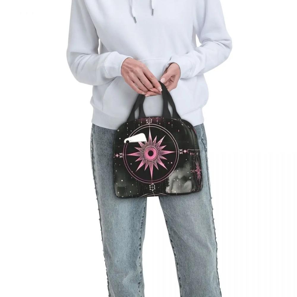 Gothic Blood Moon Pattern Insulated Lunch Bag for Women Children Portable Food Boxes Thermal Lunch Box Tote
