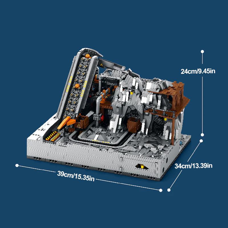 Technical GBC Mining Machinery Model With Motor 3338PCS Building Blocks Sets Brick Puzzle Toys Gift Kids Set