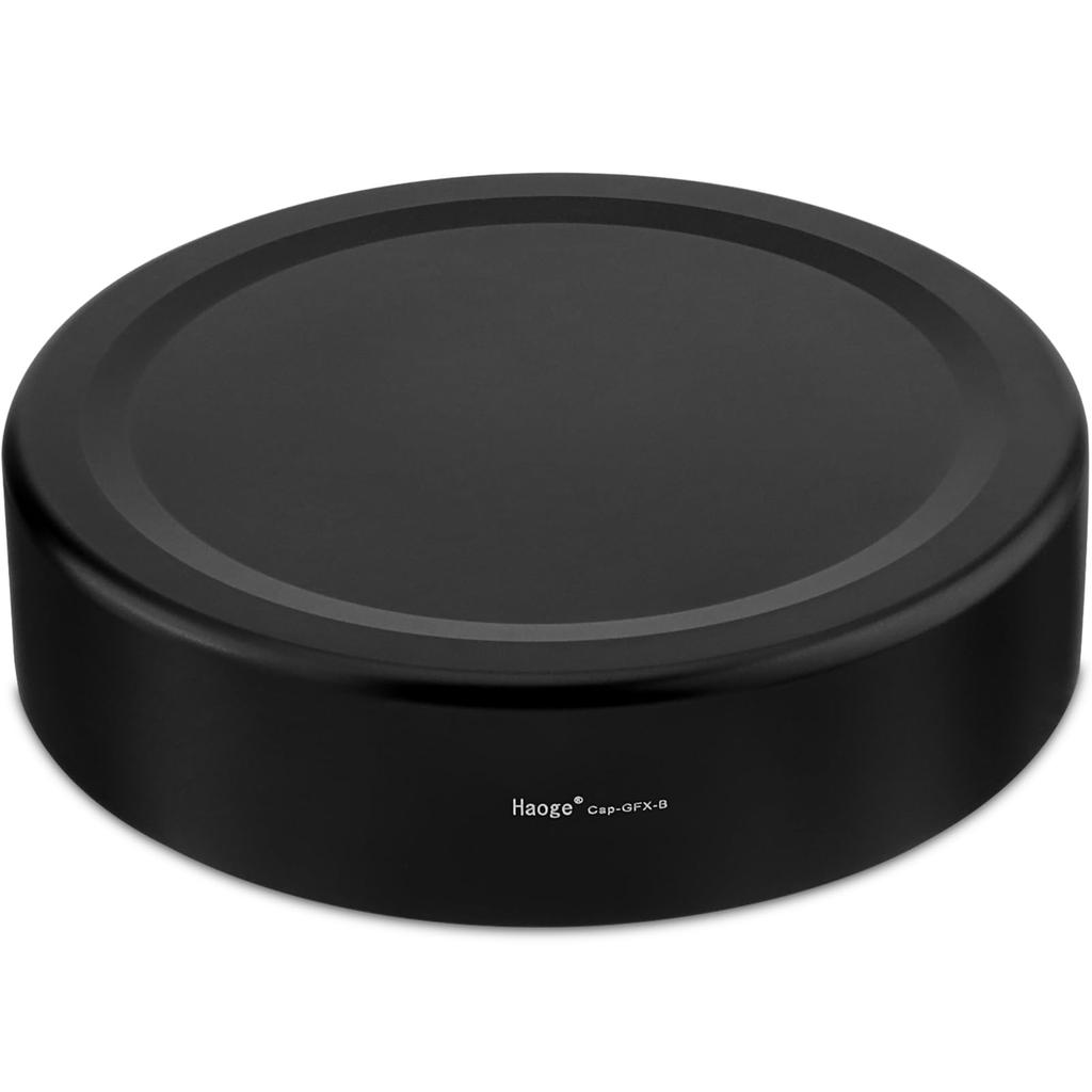 Haoge Metal Front Lens Cap Cover for Fujifilm GFX100RF Camera Accessories Black Cap - GFX-B