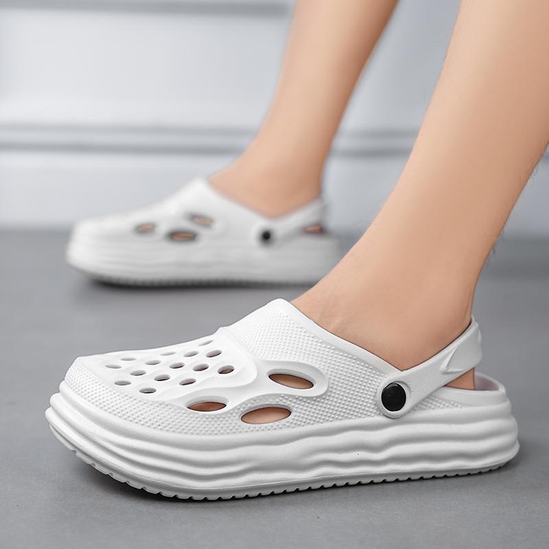 Fashion Outdoor Men's Half Drag Sandals Men's Comfortable Slippers Beach Male Sandal Men Lightweight Garden Flat Male Walking Sneakers