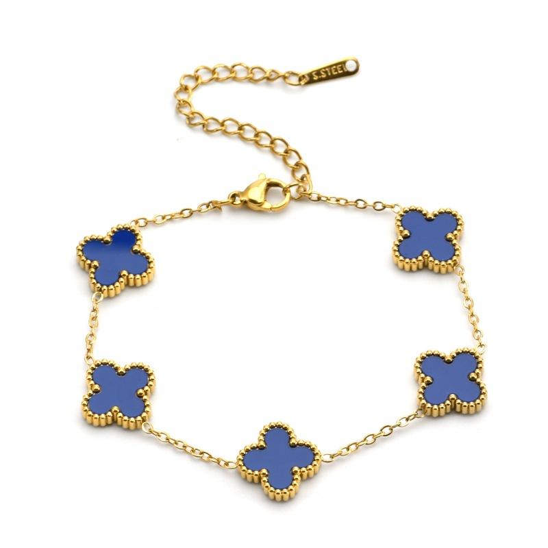 

Популярная распродажа женского пятицветного двухстороннего браслета из кварца Fritillary