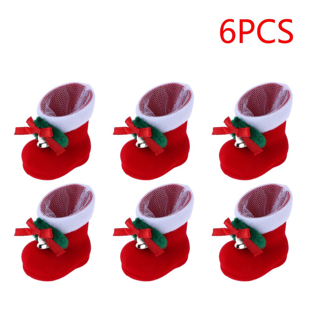 Christmas Fruit Shoes Art Crafts Santa Claus Candy Boots Creative Bright-colored Cute Fashion Exquisite Elegant Kid Favors