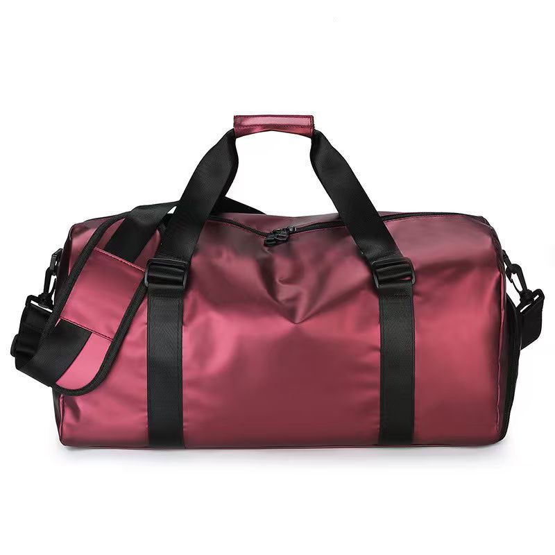 Einfache Tasche für Kurzreisen Buchstabe Tragbare Sport-Fitness-Tasche mit großem Fassungsvermögen Separates Schuhfach Gepäckaufbewahrungstasche für Geschäftsreisen