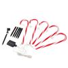 Xmas Candy Cane Lights 1 for 5 IP65 Water Resistant 8 Modes 500mAh Battery Candy Cane Pathway