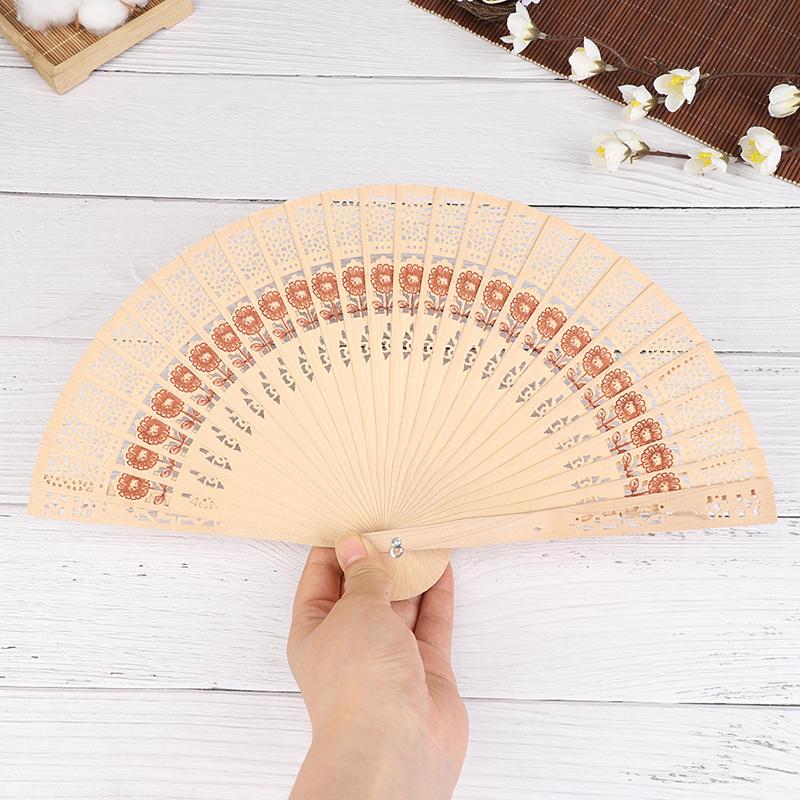 Folding Fan Wooden Fan Art Folding Carved Hand Fan Wedding Fan Art Dance Fan