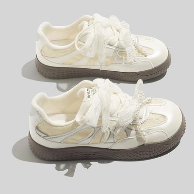 Schöne Spitzen deutsche Trainingsschuhe Sommer 22 Neu Netz atmungsaktive Freizeitschuhe