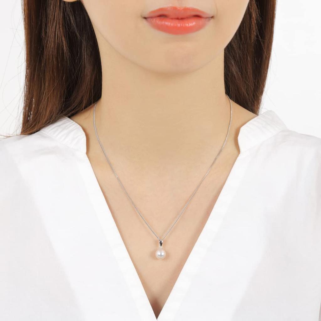 Isowa Pearl Pearl Specialty Akoya Pearl Pendant White 14K White 59682 (Ise-Shima Store) Top, 7.5-8mm, Pink, Gold,