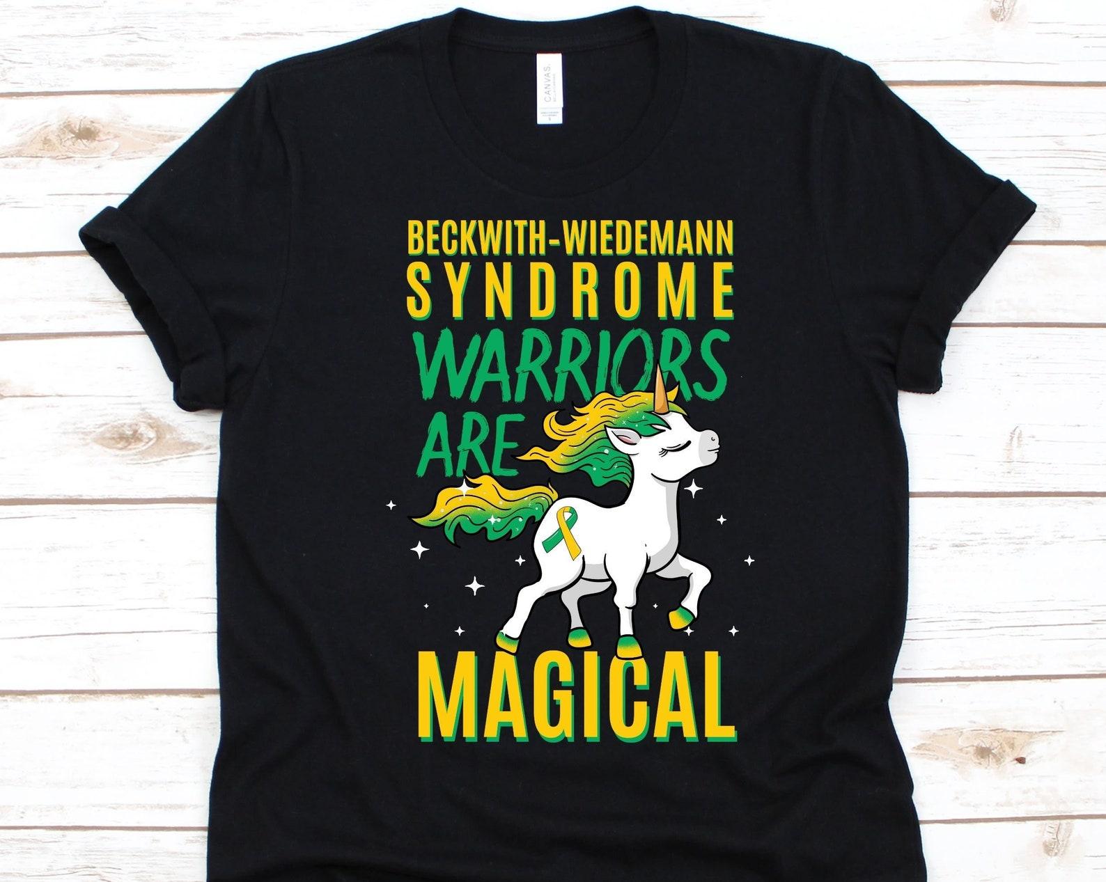 Beckwith-Wiedemann Syndrome Warriors Are Magical Shirt, Gift For BWS Survivors, BWS Awareness, Beckwith-Wiedemann Syndrome, Unicorn Graphic M