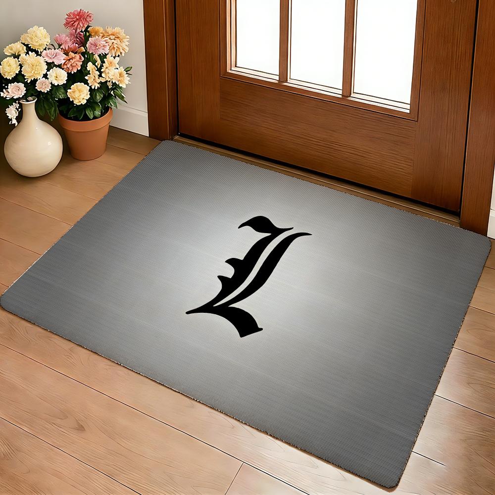 Hot Anime D-Death N-Note Floor Mat Cozy Flannel Soft Thick Non-Slip Mat For Living Room Bedroom Kitchen Decor Rugs