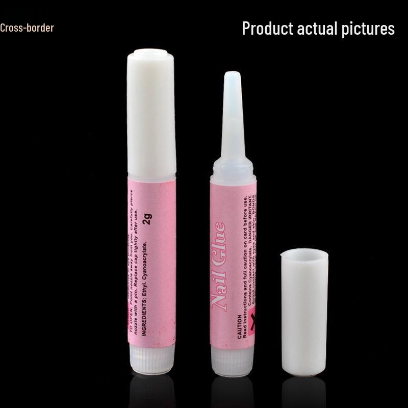 Uñas Portátiles DIY Puntas Pegamento en Barra Adhesivo 2g: Pegamento Fuerte y Duradero para Pedrería para Extensiones, No Amarillea.