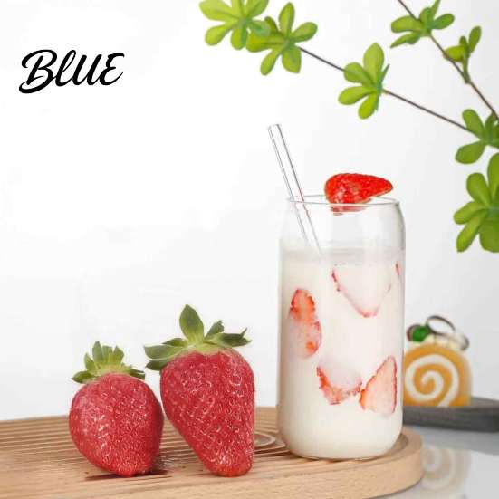 Clear Glass Tumbler Resistant Borosilicate Cup Bamboo with for Milkshake Lid Heat Tumbler Retro Mason Eco Friendly Water Bottle