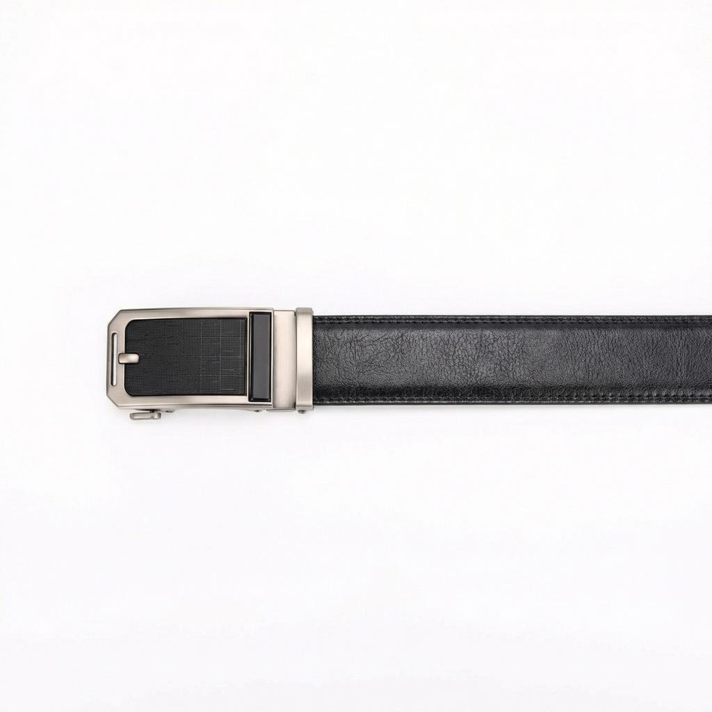 Men'S Belt Cowhide Automatic Buckle Casual High-End Leather Belt Middle-Aged And Young Business Versatile Belt