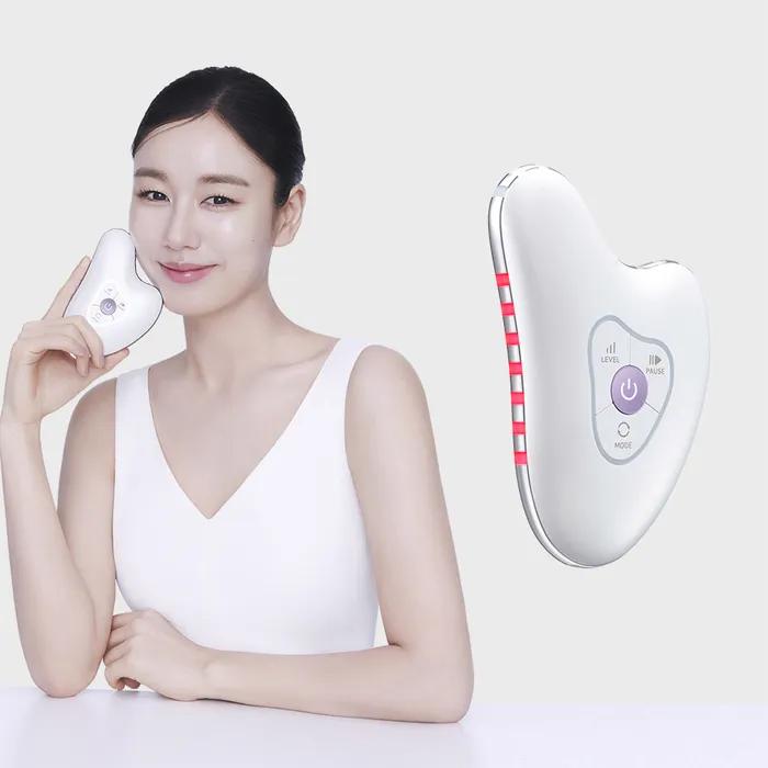 Centellian24 Madeca Prime Ritual White Pearl High Frequency Galvanic Gua Sha Massager Beauty Device Home Care Elasticity Care