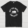 Not The Worst Employee Humor Cat Cotton Summer Casual Cool Loose T-Shirt