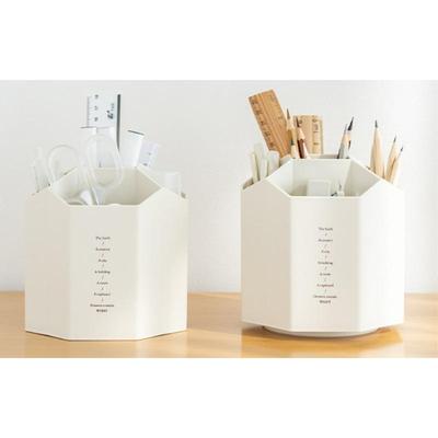 Organizator de birou multifuncțional, suport pentru stilouri rotativ la 360 de grade, cutie de depozitare creativă de mare capacitate pentru birou, papetărie școlară