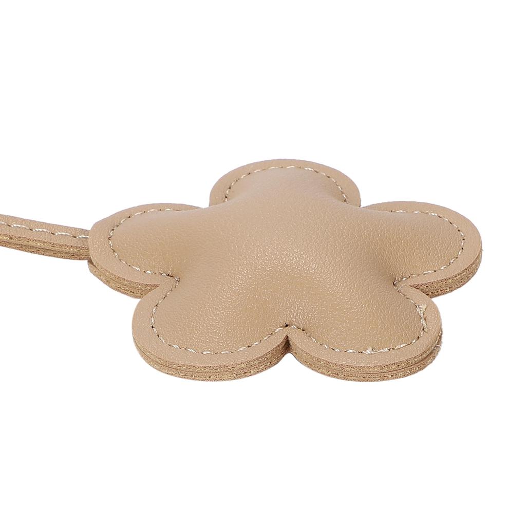 Tonecraft Flower Bag Charm, Simple, Orthodox Bag Charm, Popular, Stylish, Cute, Microfiber Leather, Squishy, beige