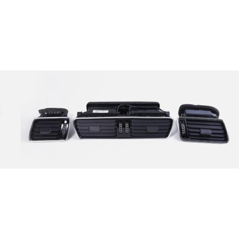 3AD819728A un juego Negro Cromado Pintura de Piano Salidas de Aire Acondicionado Para VW Passat B6 B7 2006-2011 3AD819702A 3AD819701A