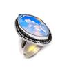 Milky Opal Gemstone Handmade 925 Steling Silver Gift Jewelry Ring Size 8.5 w3P18