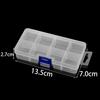 Multiple Styles Storage Container Jewelry Box Clear Plastic Organizer Box Earrings Rings Beads Storage Organizer Display Case