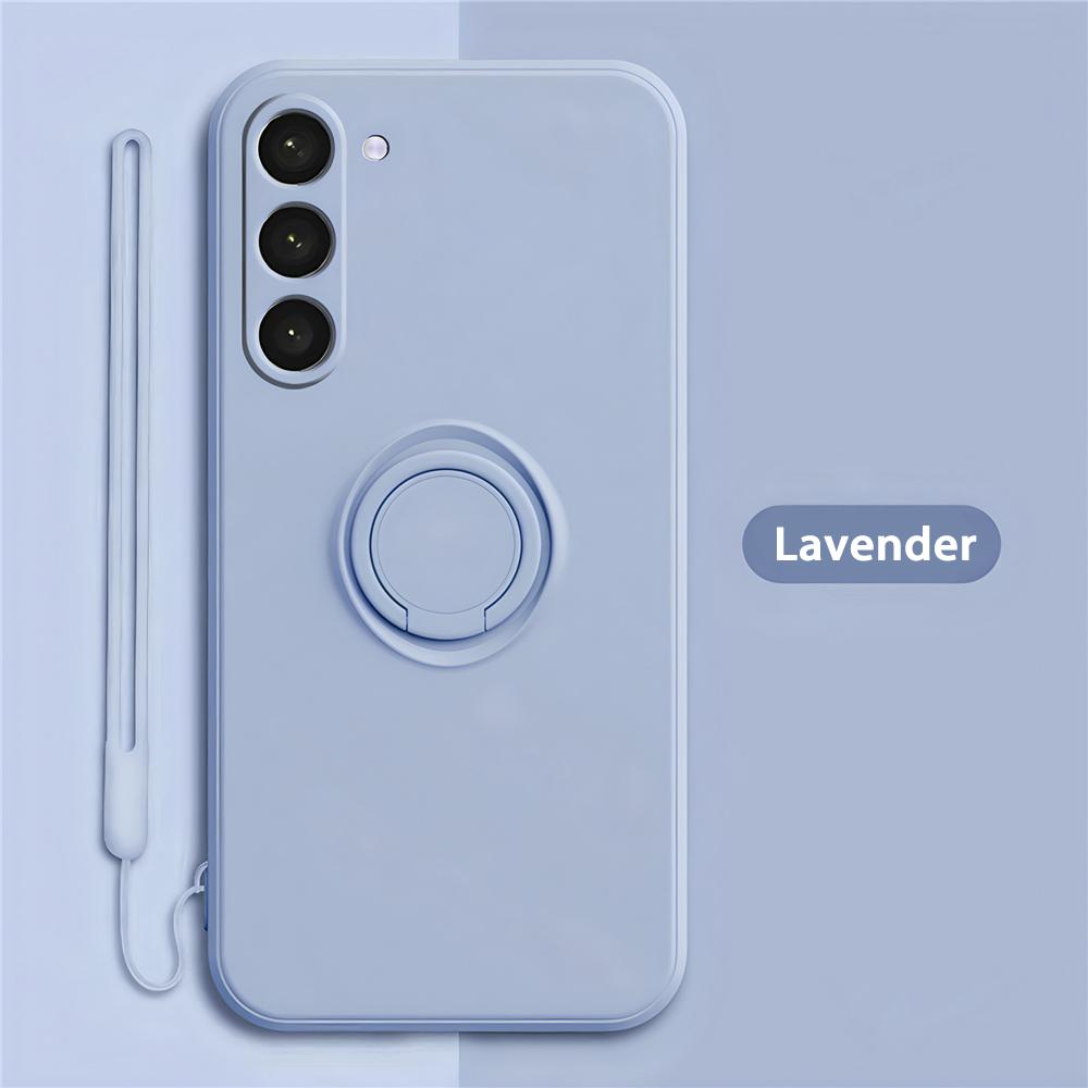 

Рідкий силіконовий магнітний чохол для телефону Samsung A55 A35 A54 A34 A25 A15 A24 A14 A73 A53 A33 A23 A13 A72 A52S Кільце-тримач Fundas A33 5G лавандовий