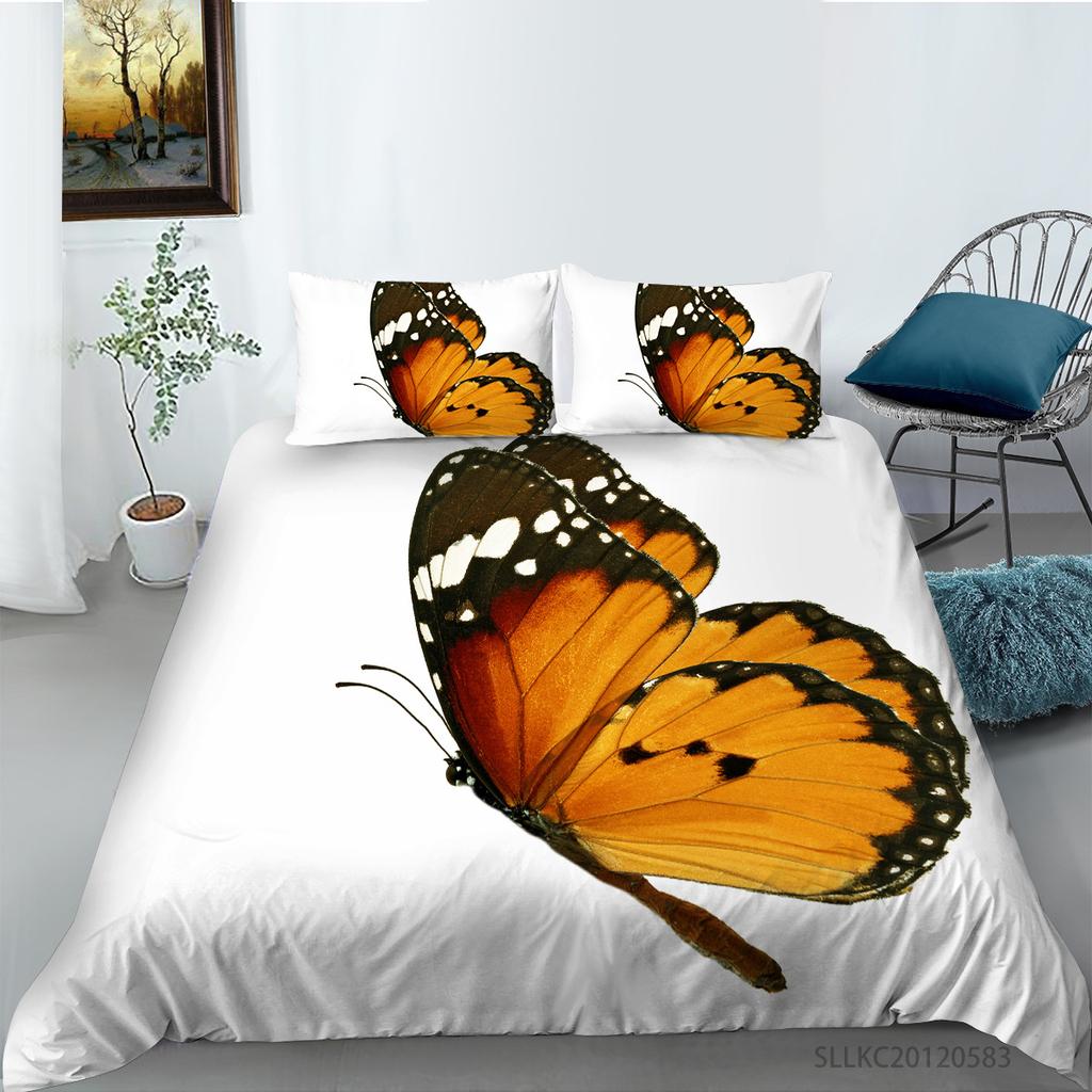 Insect Series Quilt Cover Pillowcase Two Or Three-Piece Set 3D Digital Printing Polyester