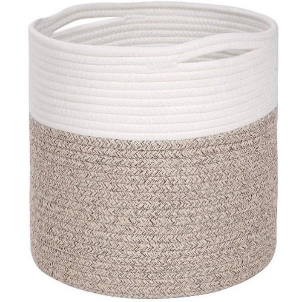 Woven Round Basket: Flower Pot, Storage, Home Decor, Laundry