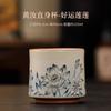 Ru Kiln Opening Can Raise Ceramic Tea Cup Pu'Er Tea Cup Master Cup Tea Cup Single Cup Tea Bowl Household Personal Cup