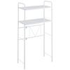 Belca SPR-EX Over-the-Trash Can Rack, Kitchen Space Rack, Expandable, Width 55-85cm, Depth 34.2cm, Height 140cm, White, Kitchen Storage, Range Stand