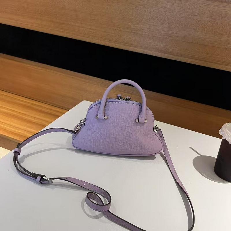 2025 Neue Leder-Damentasche erste Schicht Rindsleder kleine Bauchtasche Mini kleine Muscheltasche grenzüberschreitende Umhängetasche Crossbody-Tasche