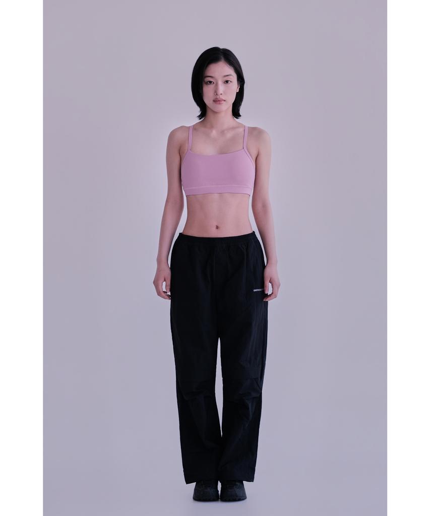Eolseukamela [Reorder] Lightweight Parachute Pants Women_Black