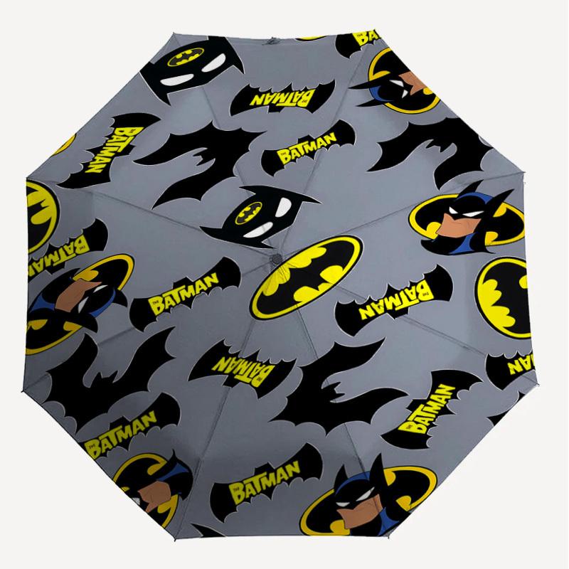 1PC Warner Batman Sticker Umbrella-8-Rib Reinforced, Automatic Open, Lightweight-A116