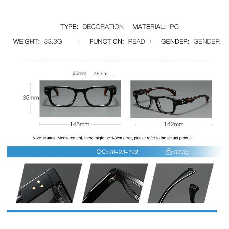 High Quality Men Square Presbyopia Hyperopia Reading Glasses Women Luxury Brand Design Computer Eyeglases Anti-blue Light Lenses