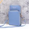 Korean-Style Women's Crossbody Phone & Cosmetic Bag: Touchscreen, Double Layer, Large Capacity