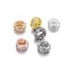 20 teile/los Strass Spacer Kupfer Perlen Kristall Rondellen Metall Perlen Für DIY Schmuck Machen Suppiles