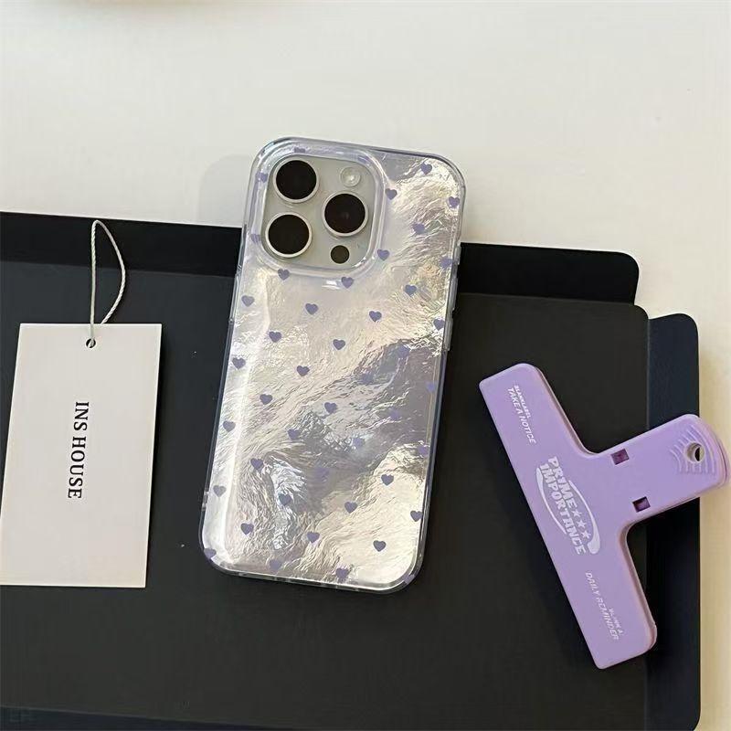 Colorful Sweetl Heart Vortex Pattern Phone Case For iPhone 11 12 13 14 15 16 Pro Max XS X XR 7 8 Plus SE2 16E Shockproof Cover