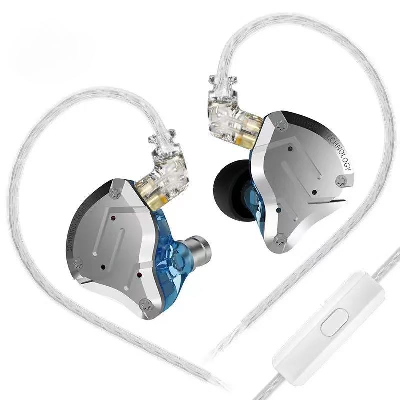 

KZ-ZS10 PRO Металева гарнітура Ring Iron 10 Unit Moving Iron HIFI HeadsetMetal Headset Ring Iron 10 Unit Moving Iron HIFI Headset microphone синій