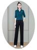 Cross-Border Women's Plus Size Long-Sleeve Polo T-Shirt – Spring, Autumn, and Winter Fashion for Middle-Aged.