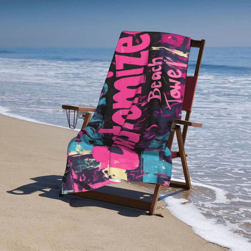 Strandtuch, Hochsaugfähig Schnelltrocknend Badetuch, Ideal für Strand Camping Reisen Outdoor-Aktivitäten