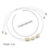 E-commerce, shell necklace, knotted single/three shell leather rope necklace.