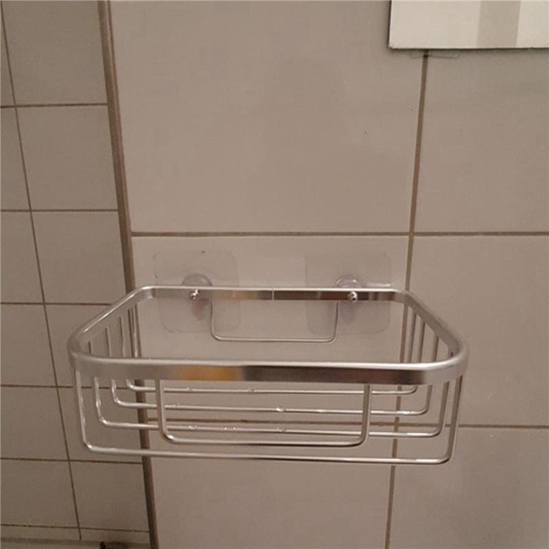 

ABWR-2X Bathroom Shower Shelf Holder Aluminum Corner Storage Rack Shampoo Soap Cosmetic Shelves Wall Mounted Kitchen серебряный