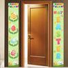 Happy Easter Porch Sign Banner Indoor Door Banner Easter Bunny Eggs Front Door Banner Easter Bunny Decoration For Indoor And