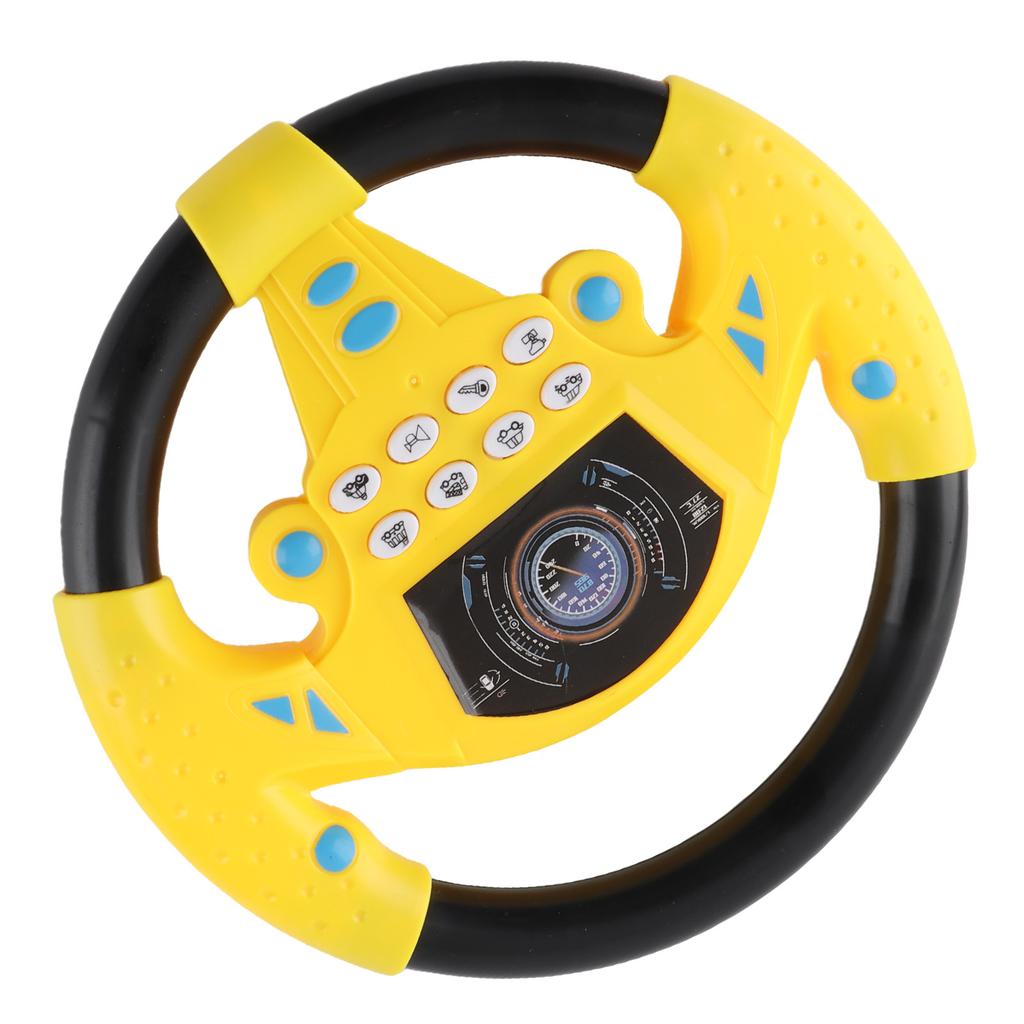 Baby Educational Copilot Steering Wheel Music Children Intelligent Toy (Pink Blue)