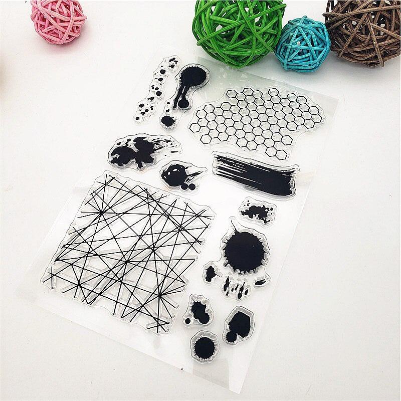Oil Paint Clear Stamps Transparent Seal 11x16cm Silicone Seal TPR Roller Stamps DIY Scrapbooking Cards